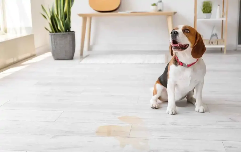 remove dog urine smell from hardwood floor